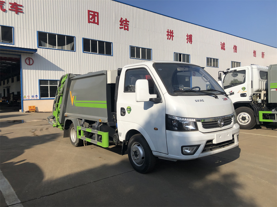 4方壓縮垃圾車-旺龍東風(fēng)藍牌4方壓縮式垃圾車廠家價格